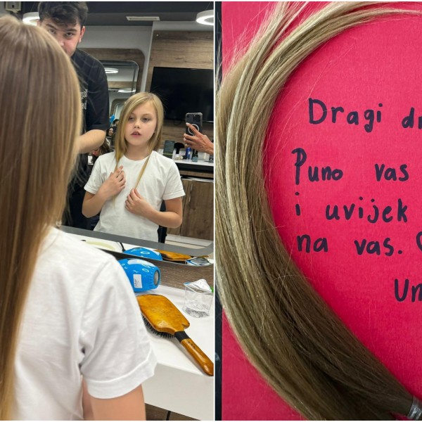 Браво: Ќерката на познатиот фудбалер Един Џеко донираше коса за деца болни од рак (ФОТО)
