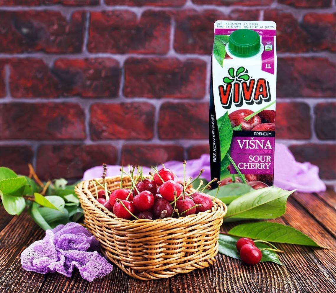 Вива Вишна нектар - нов премиум вкус создаден од највкусните македонски вишни