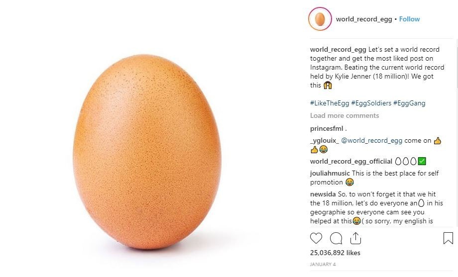 Се скрши најпознатото јајце на Инстаграм и пренесе силна порака