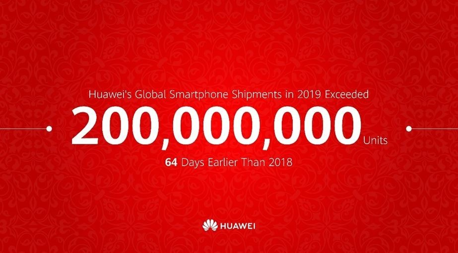 Huawei испорача 200 милиони паметни телефони во 2019 година во рекордно време