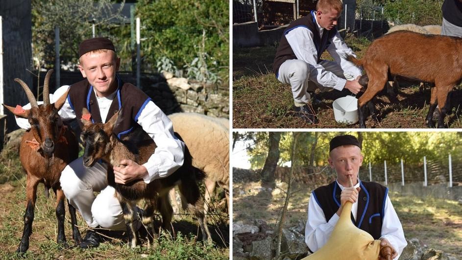 15 - годишниот Лука има невообичаено хоби: Секој ден по училиште одам кај своите кози