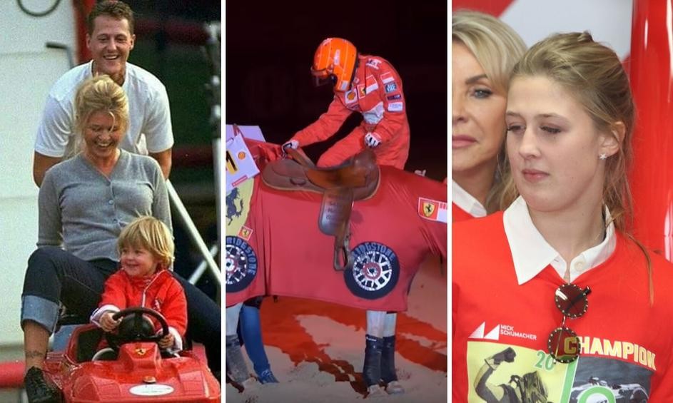 (ФОТО) Тато ова е за тебе: Џина за Шумахер ги носеше боите на Ферари