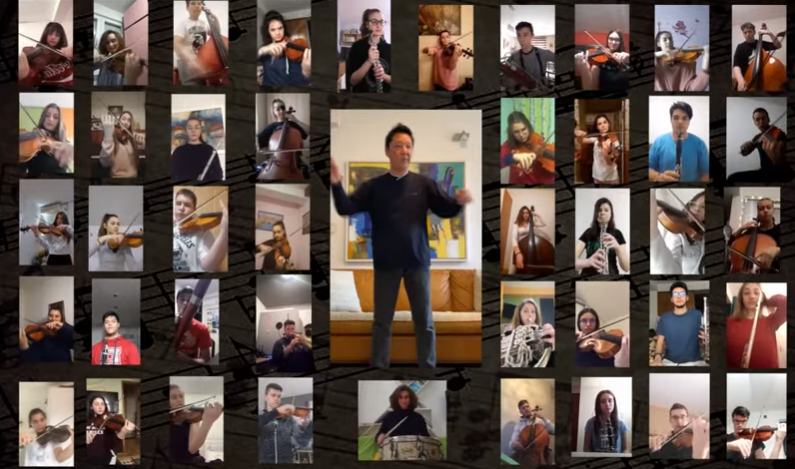 (ВИДЕО)  Како звучи кога над 40 ученици од ДМБУЦ „Илија Николовски - Луј“ музицираат од дома?