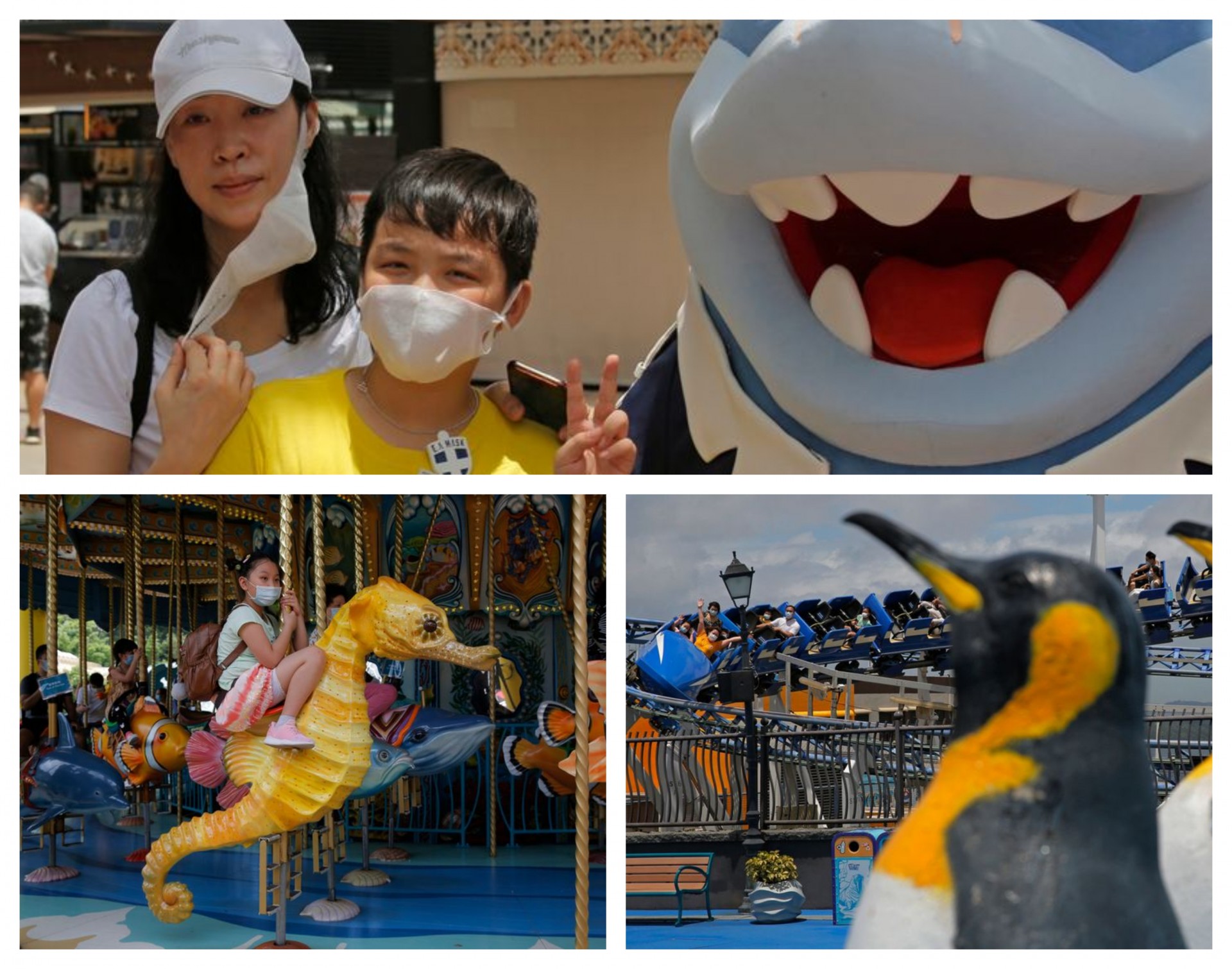 Многу среќа на едно место: „Океан парк“ во Хонг Конг е отворен по 4 месеци
