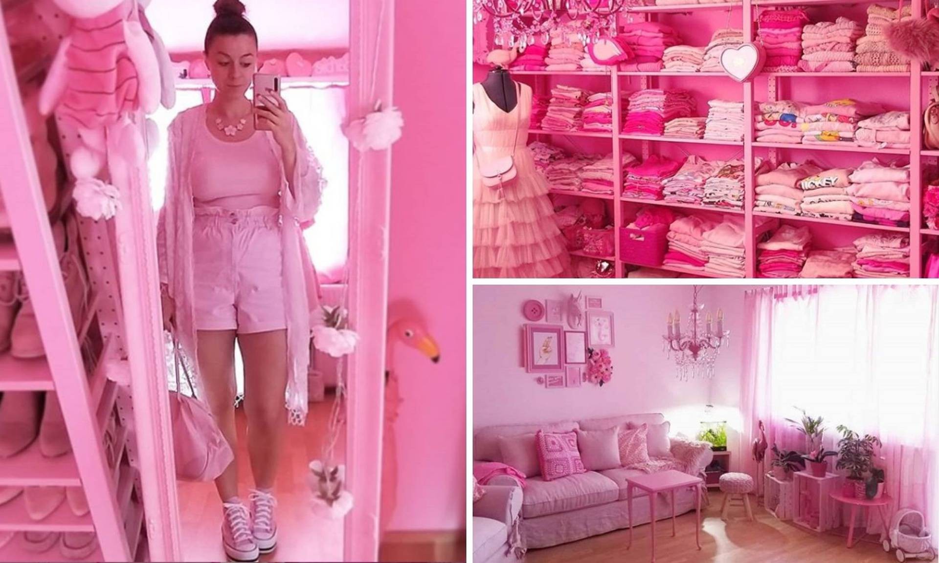Опседната со розова боја: Веќе 13 години не носи ништо во друга боја, а и целиот стан и розов