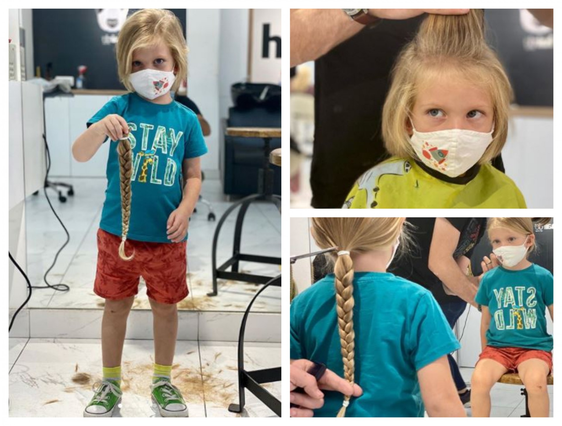 4 - годишниот Дарин е позитивен пример за сите: За првпат ја скрати косата за да ја донира за дечиња болни од рак