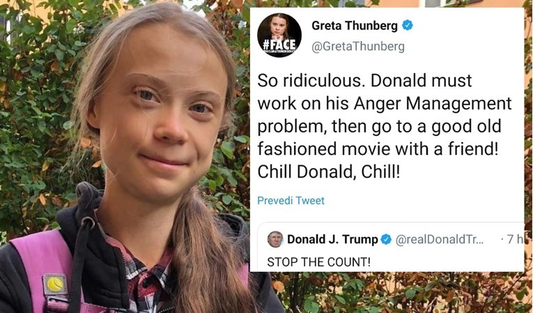 Смири се, Доналд: Грета Тунберг му се одмазди на Трамп