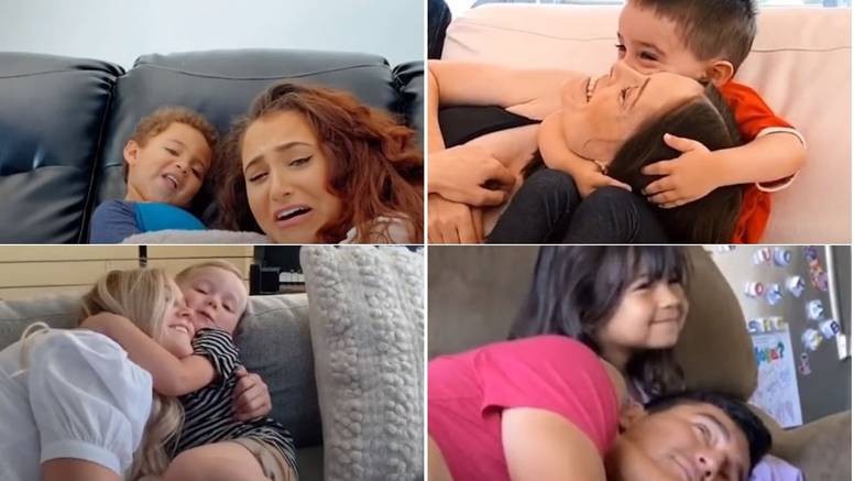 Преслатко видео: Како реагираат децата кога нивните родители им се плеткаат додека гледаат телевизија