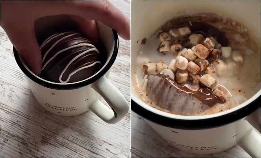 Чоколадно задоволство во шоља: Нов хит пијалок кој го освои ТикТок - топла чоко бомба!