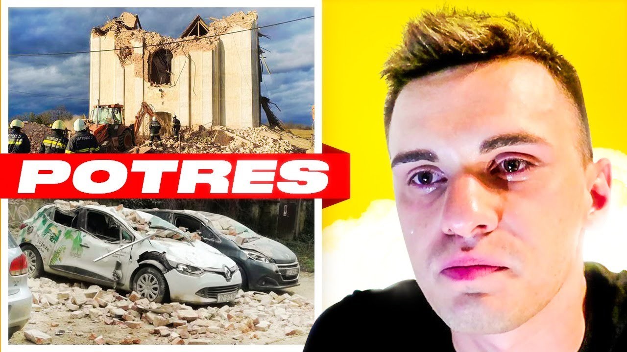 Јутјубер во солзи: Реакција на видеата од разорниот земјотрес во Хрватска
