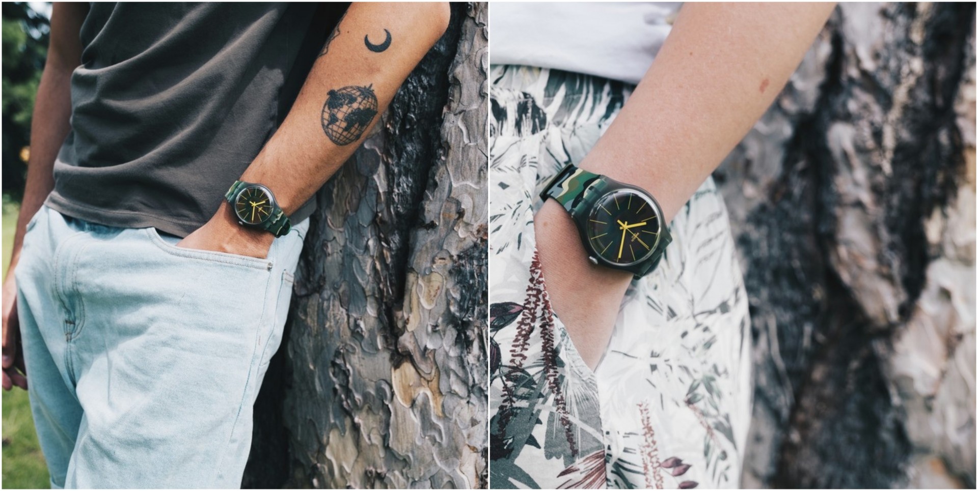 Часовник на неделата: Камуфлирајте се во милитари стил со часовникот на Swatch CAMOUFOREST (SUOG114)