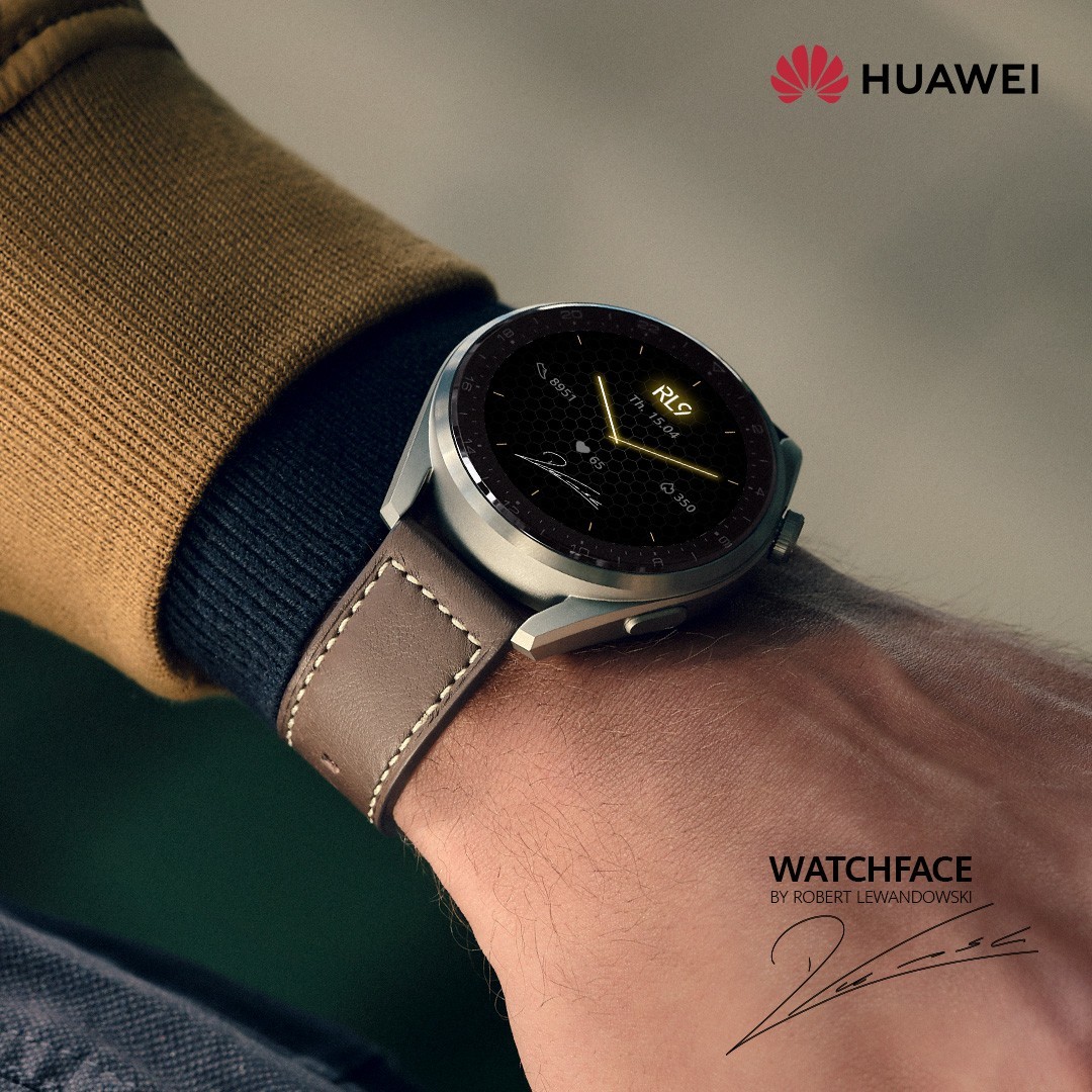 Серијата HUAWEI Watch 3 доаѓа со ексклузивен дизајн потпишан од Роберт Левандовски