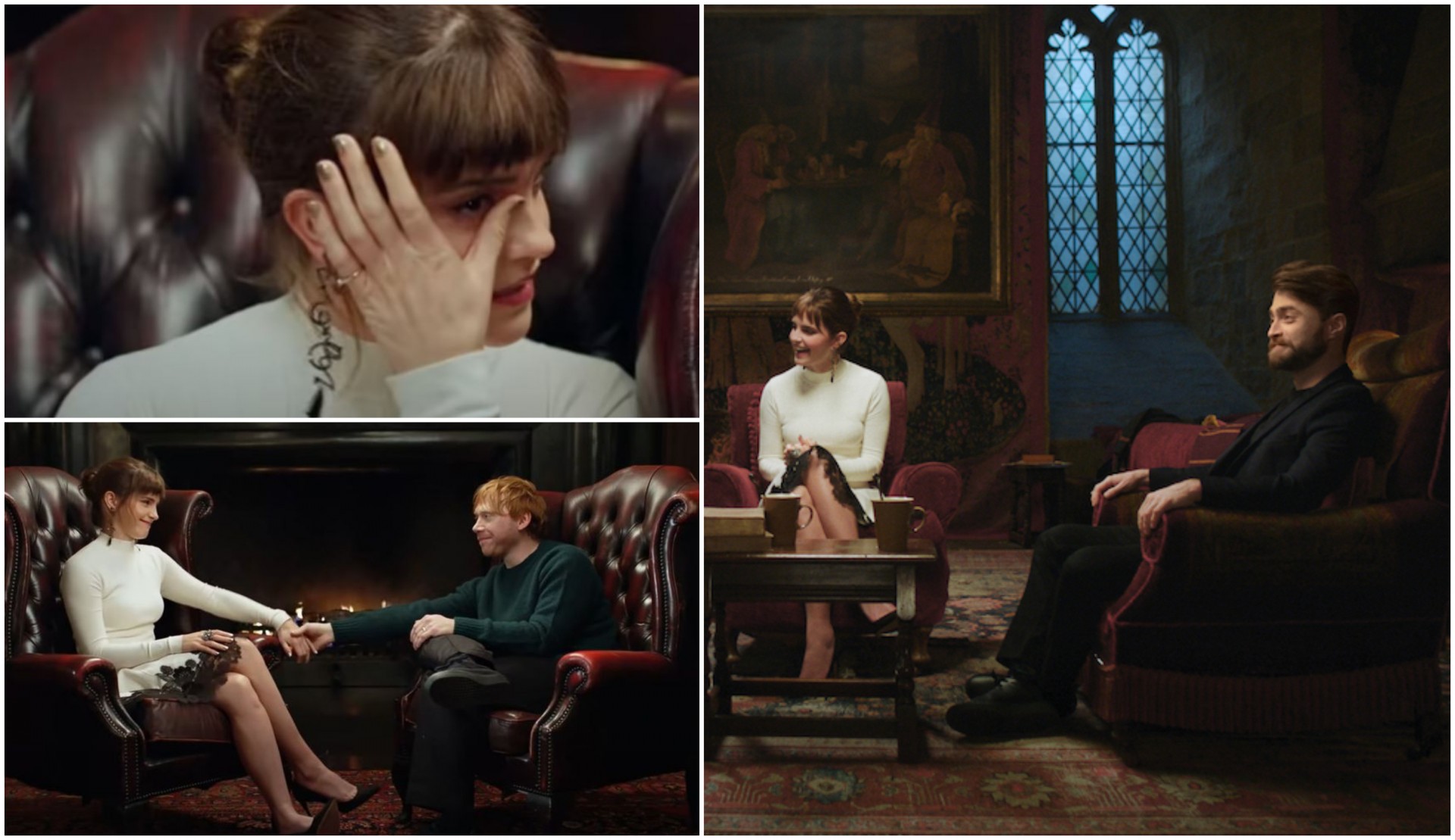 Погледнете како ќе изгледа специјалот за Хари Потер: Ема Вотсон се „распадна“ за време на разговорот со Даниел Редклиф и Руперт Гринт