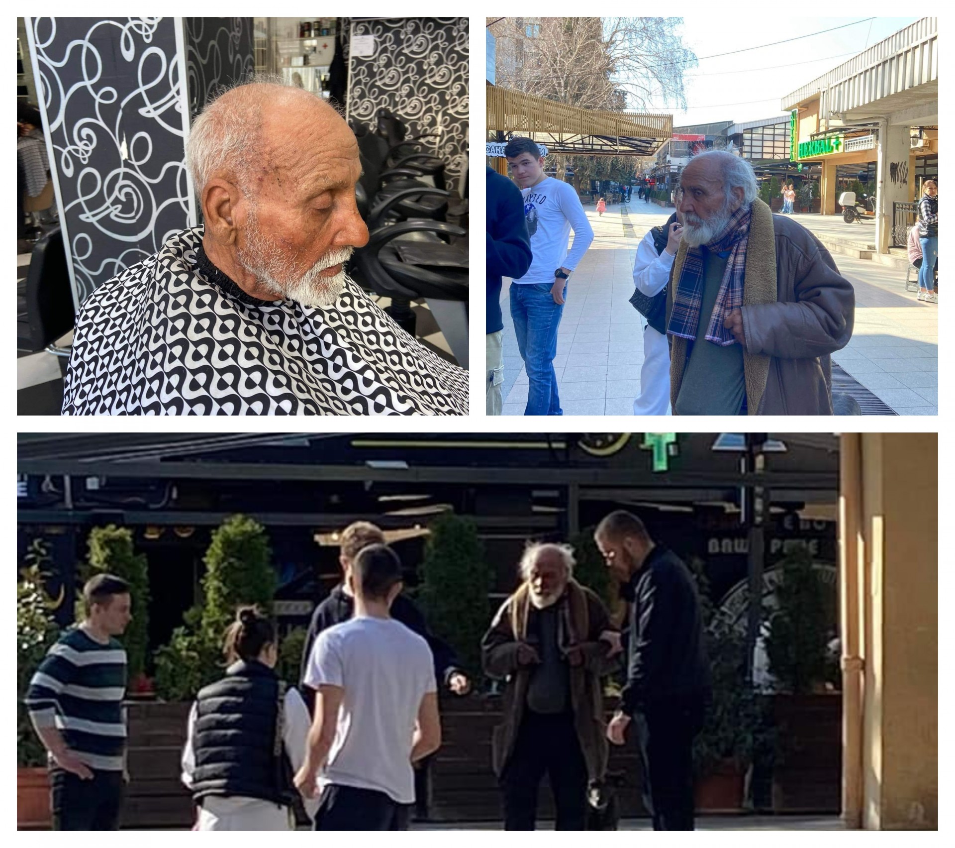 Дедо Исмаил 38 години е бездомник: Средношколци од „Никола Карев“ му ги исполнија скромните желби