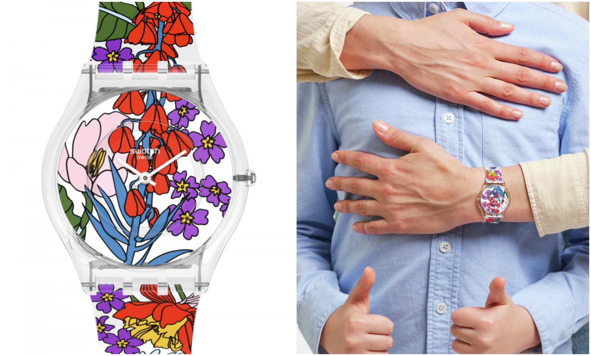 Часовник на неделата: BOTANICAL PARADISE на Swatch за љубителите на цветниот принт