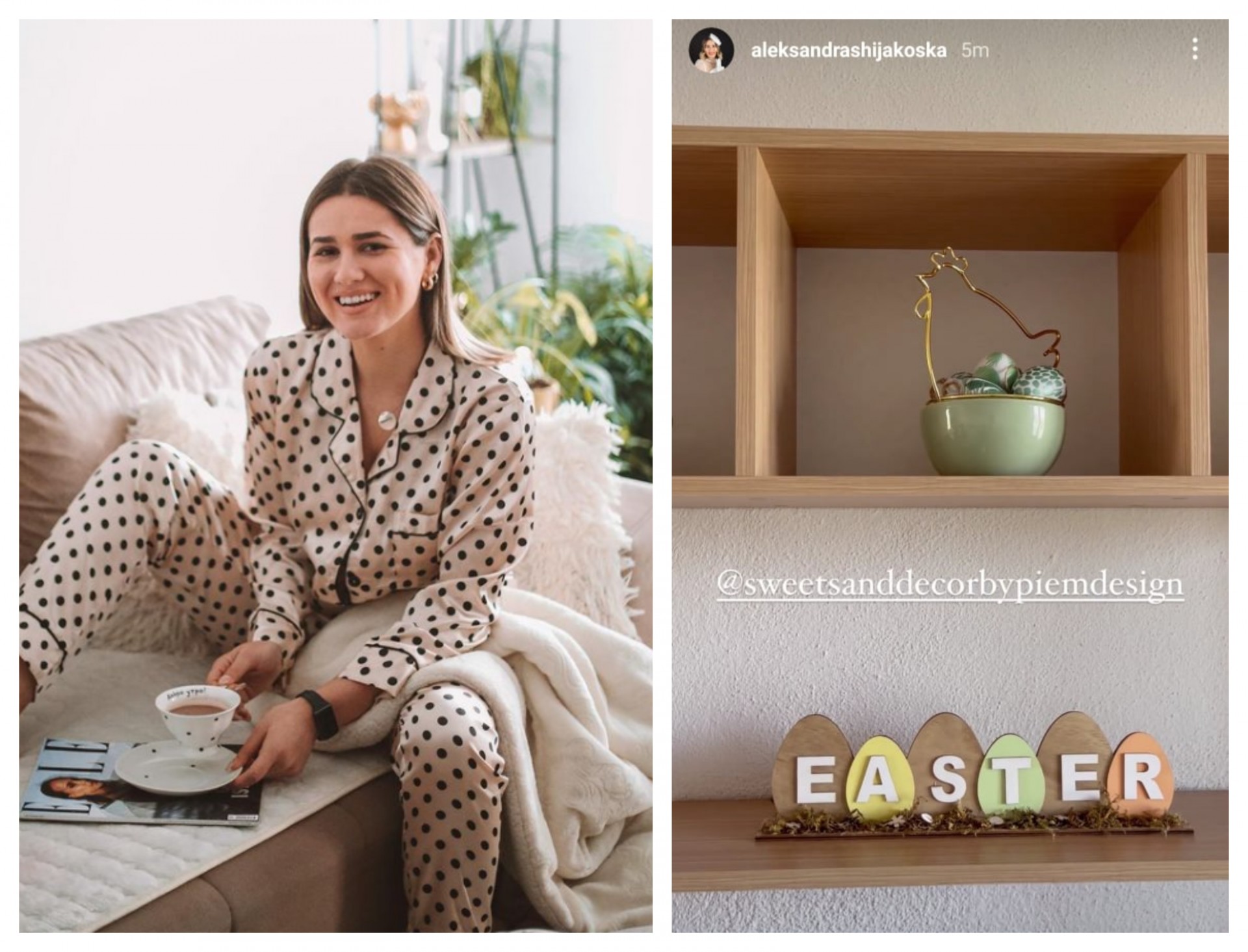 Александра Шијакоска по операциите е дома за Велигден: Преубав празнично украсен дом