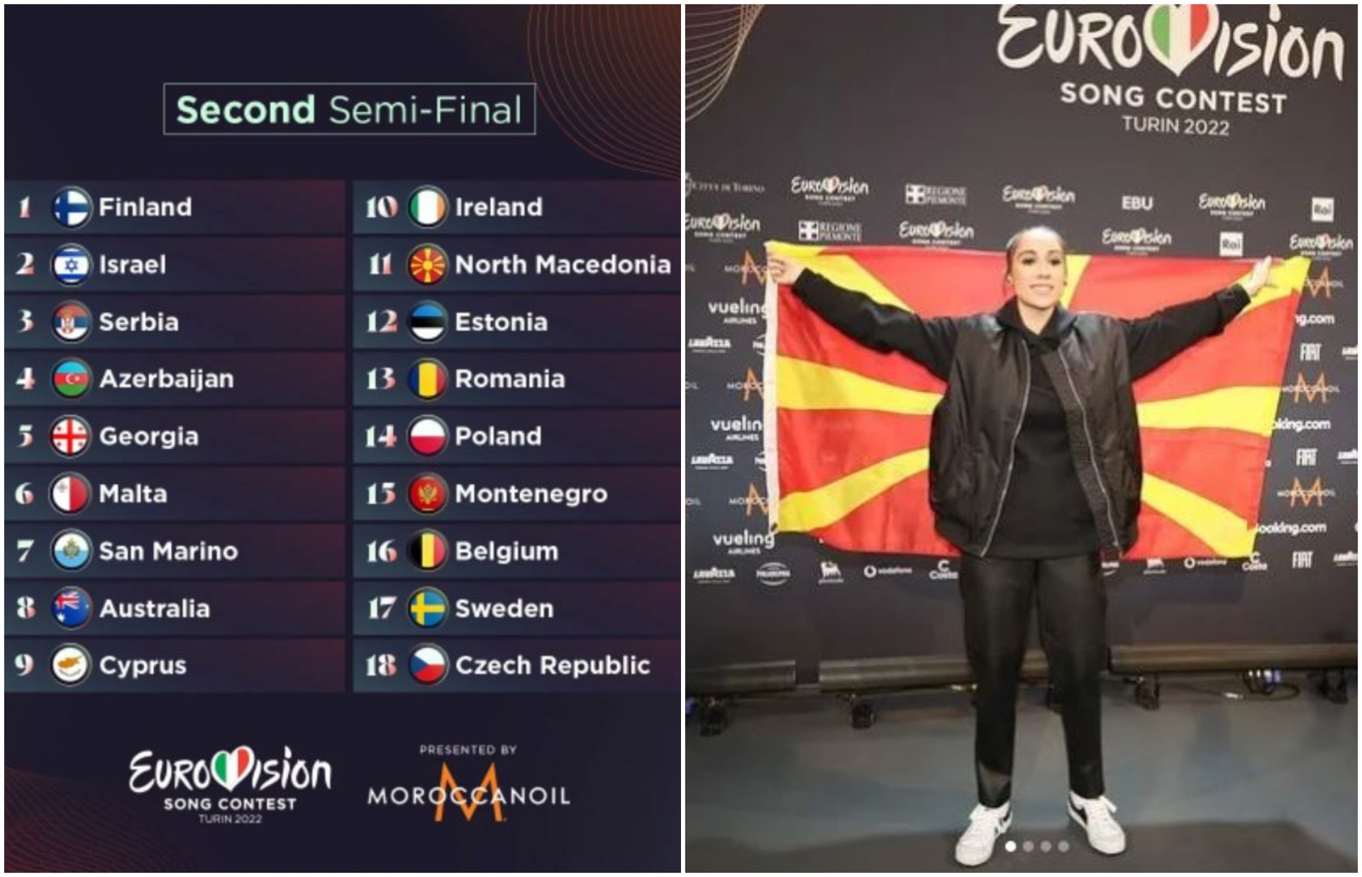 Вечерва се одржува второто полуфинале на Евровизија 2022: На сцената во Торино освен Македонија, ќе настапат и овие држави (ВИДЕО)