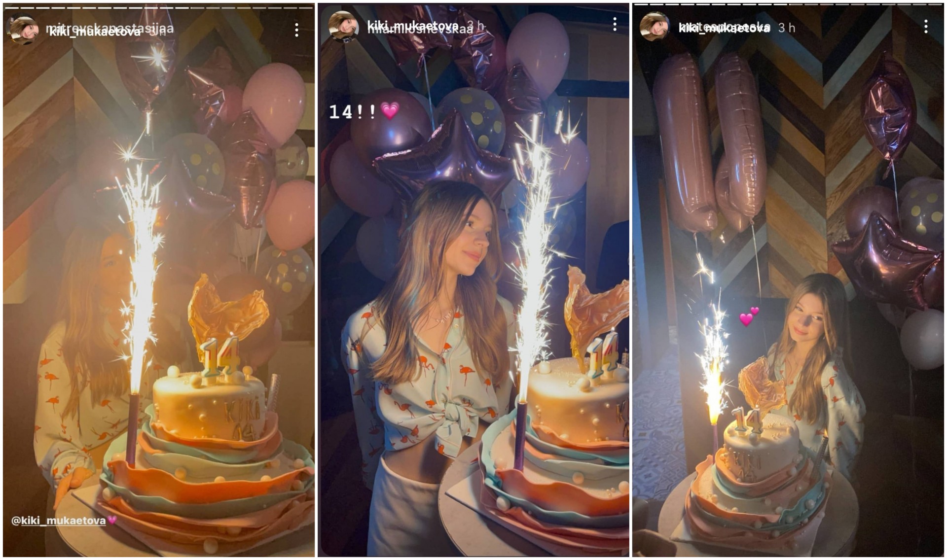 Торта во пастелни бои и многу балони: Кики од „Дајте музика“ го прослави 14-от роденден (ВИДЕО)