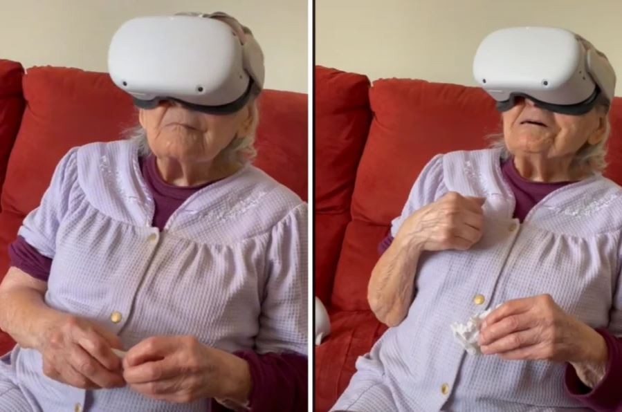 Нејзината рекација го воодушеви светот: Внука ѝ ја покажа виртуелна реалност на 100-годишната баба и ја „однесе“ во градот во кој израснала (ВИДЕО)