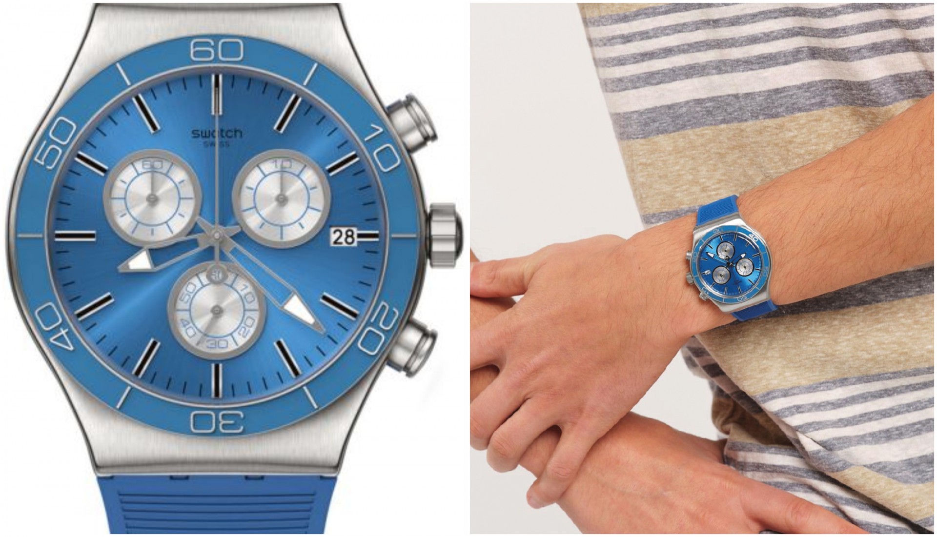 Часовник на неделата: BLUE IS ALL на Swatch за љубителите на сина боја
