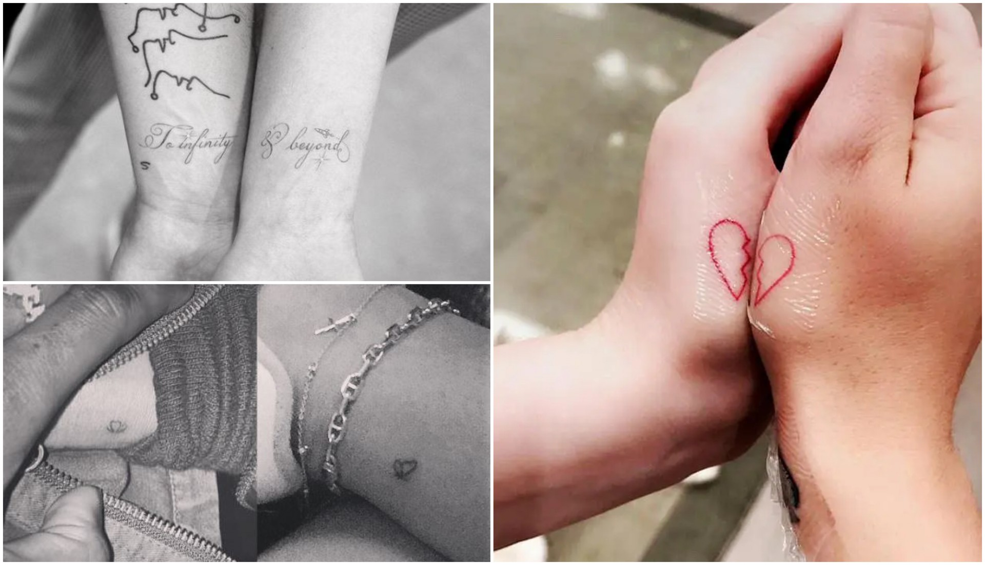 Идеи за тетоважи со саканата личност: 9 познати двојки кои имаат заеднички цртежи на телото (ФОТО)