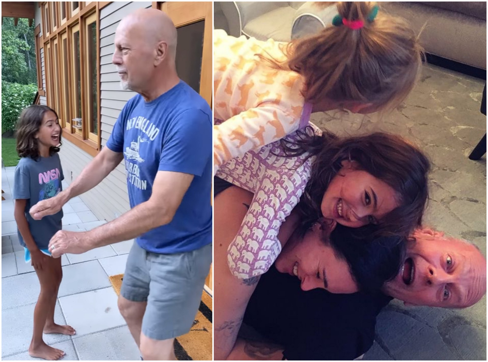 Тешката болест не ги спречува да уживаат: Сопругата на Брус Вилис објави видео од дружбата на таткото и ќерката