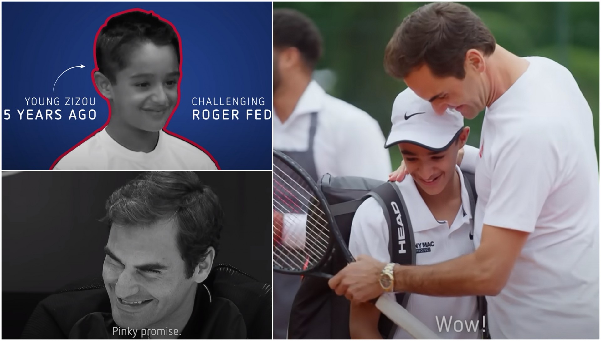 (ВИДЕО) Кога Роџер Федерер ќе направи ветување, го исполнува: 5 години подоцна, изненади млад фан во Цирих