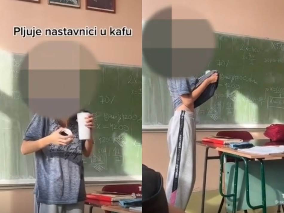 Војна на социјалните мрежи поради видео на ученичка од Србија: Ја фатија како им плука на наставниците во кафето- на некои им е смешно, други се згрозени