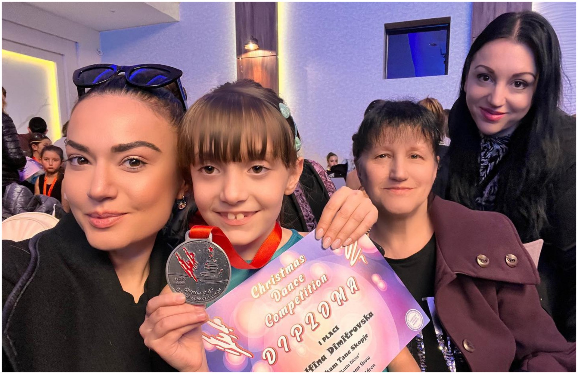 Внуката на Елена Ристеска реди успеси: Со својата група освои прво место во латино танци (ФОТО)