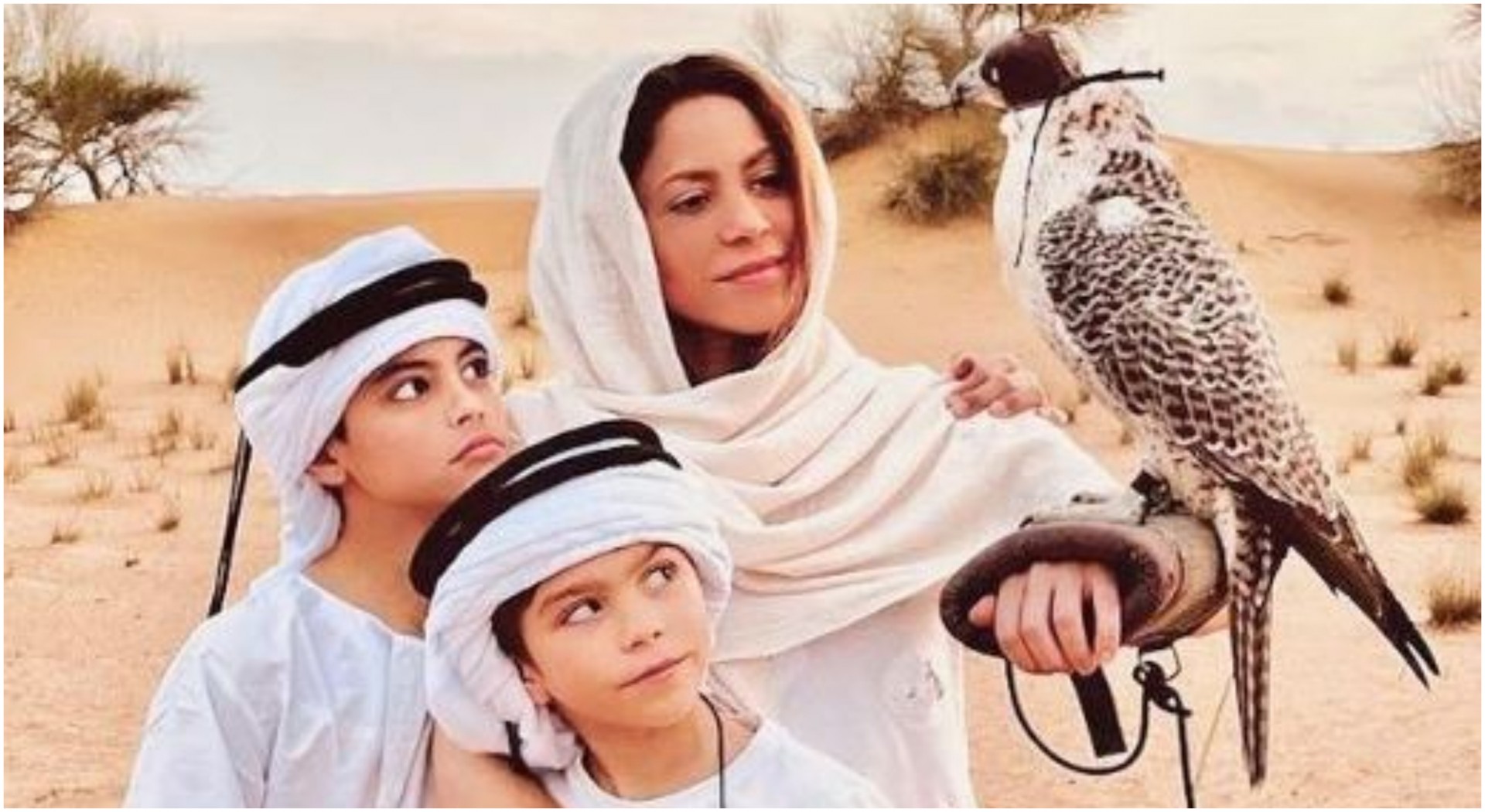 Со синовите Божиќ го помина во пустина: Шакира со емотивната порака го разнежни светот (ФОТО)