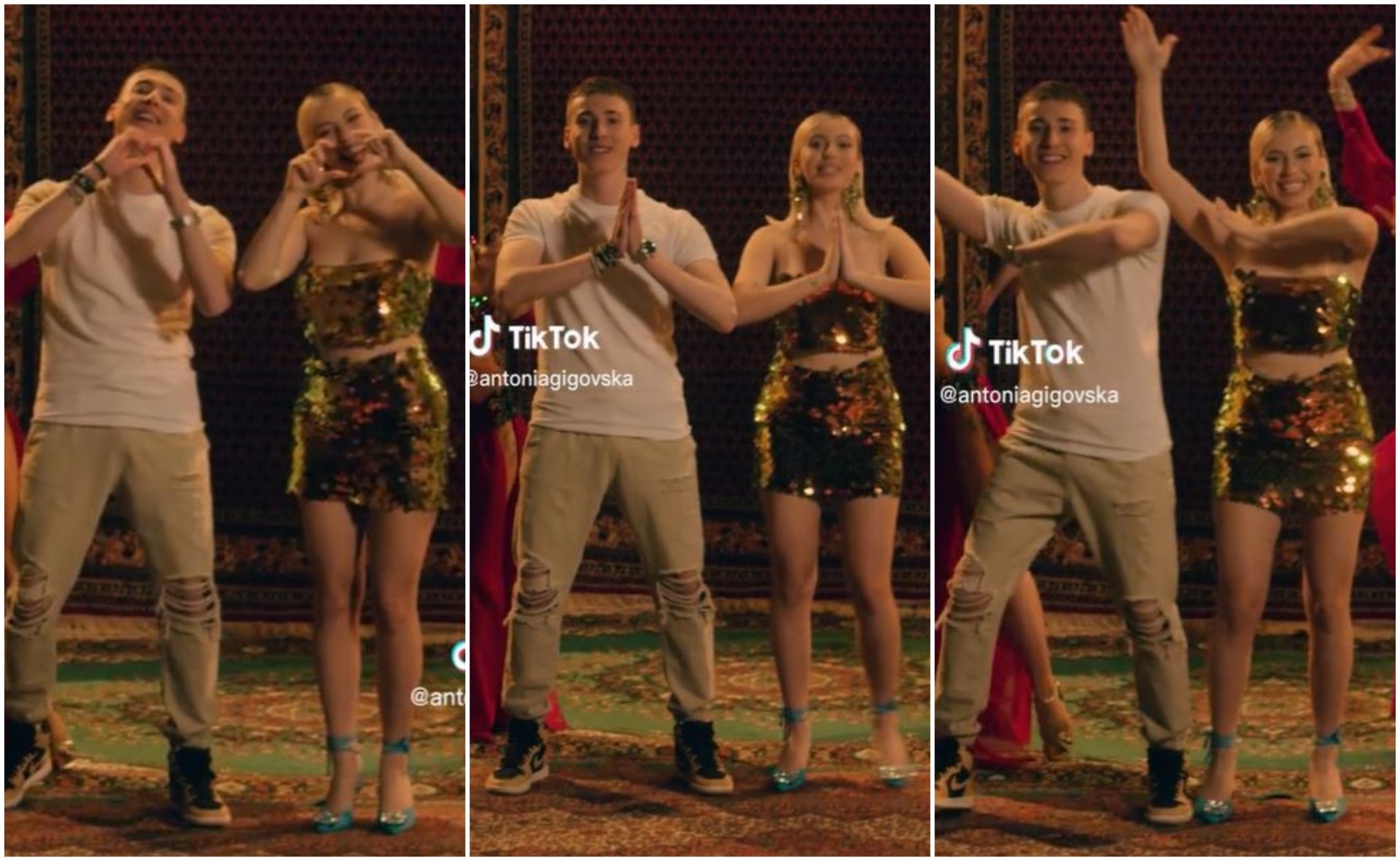 Танцот од „Хабиби“ на Антониа Гиговска и Пајак е новиот вирален предизвик на ТикТок: Ова се најдобрите видеа