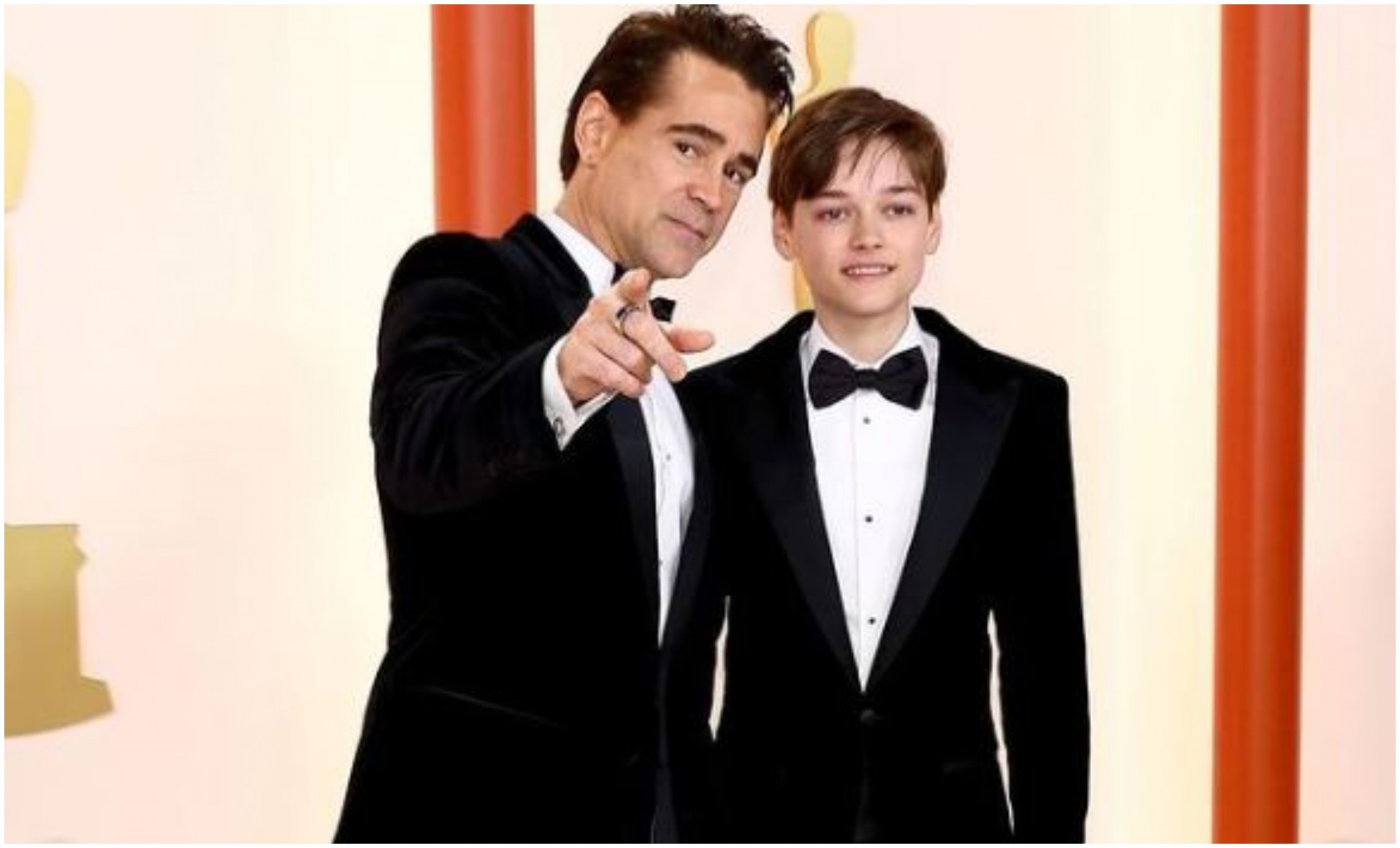 Преслатки се: Гордниот татко Колин Фарел на Оскарите се појави со својот 13-годишен син (ФОТО)