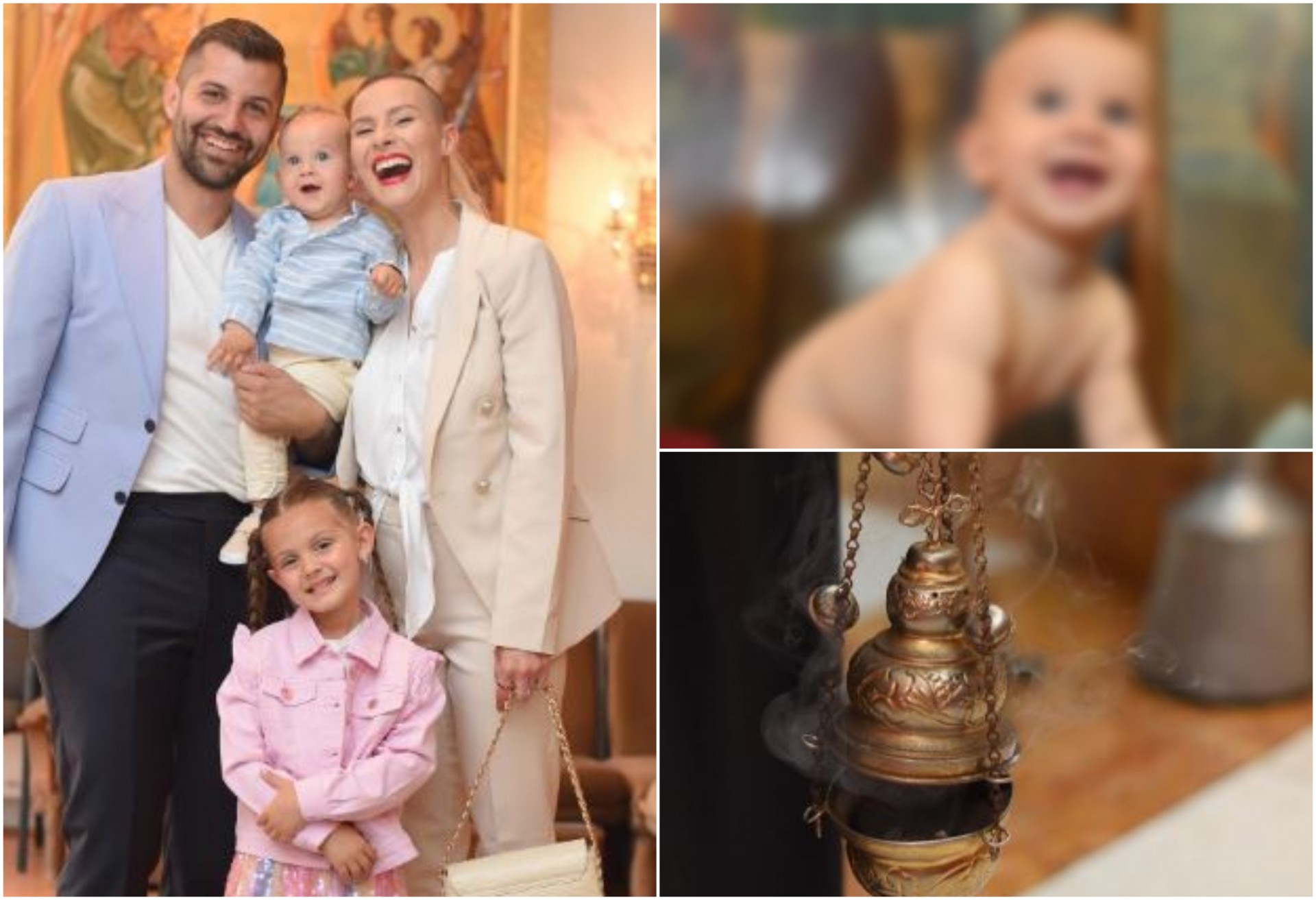 „Честито крштевка меду мајкин“: Сара и Димитар го крстија синчето Кирил