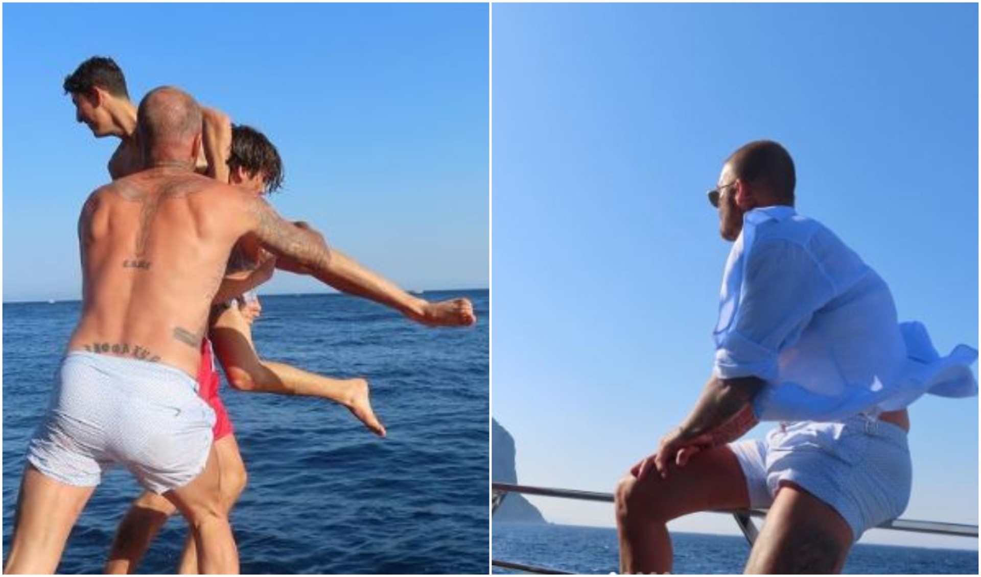 Лудории: Синот на Бекам покажа како се забавува на одмор во Хрватска