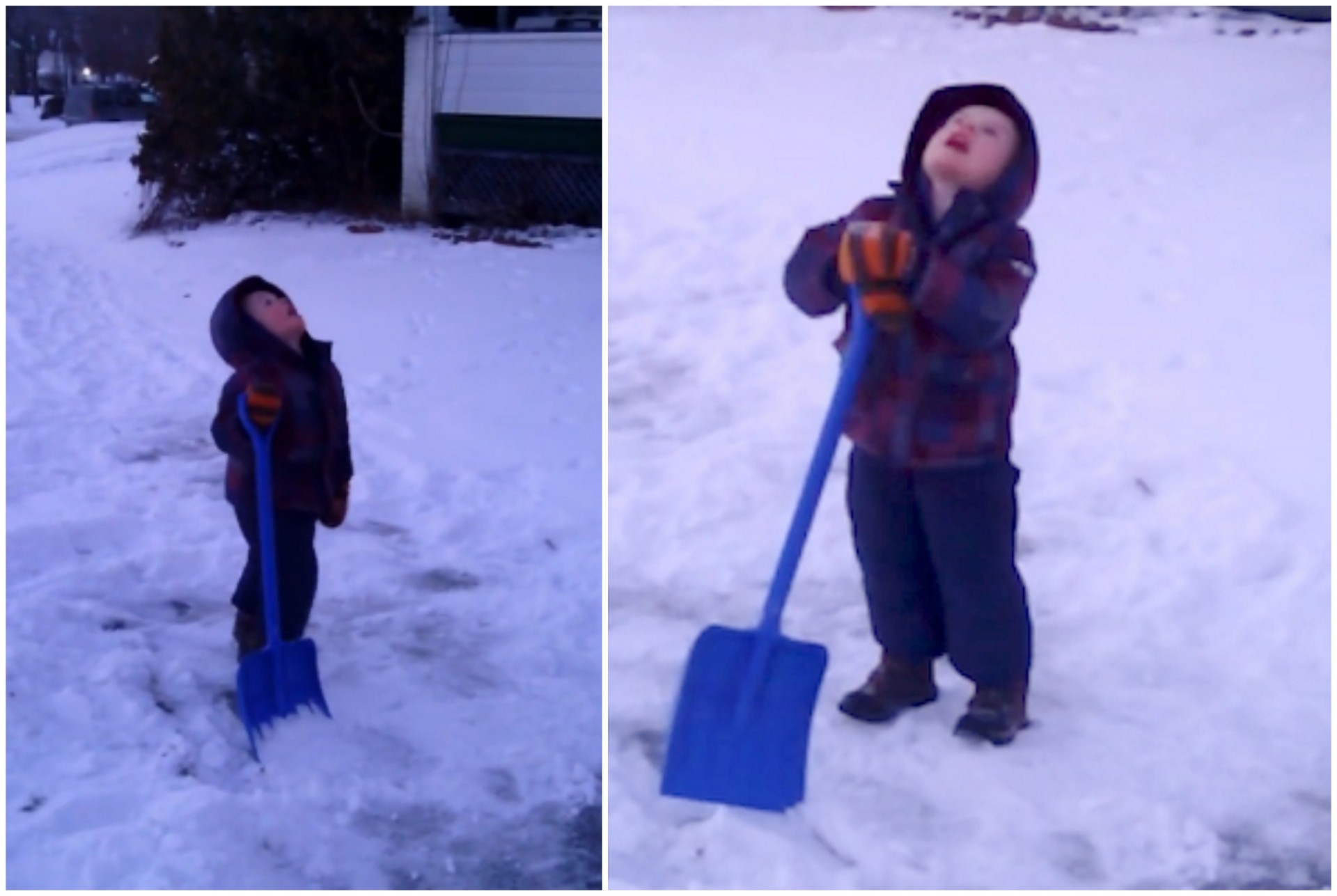Мајка го испратила момчето да го исчисти снегот: По неколку минути направило нешто што насмеа милиони луѓе (ВИДЕО)