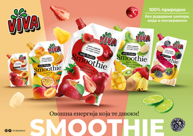 ВИВА Smoothie - Отвори, Вкуси и Активирај ја твојата енергија!