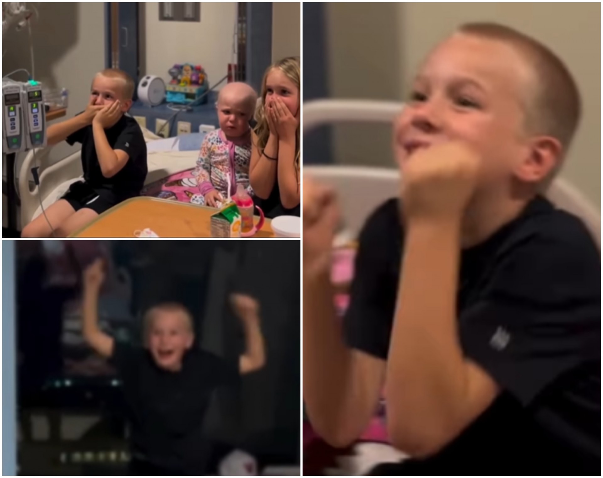Безусловна љубов: Шестгодишно момче скока од радост кога дознава дека може да донира коскена срценива на болната сестра (ВИДЕО)
