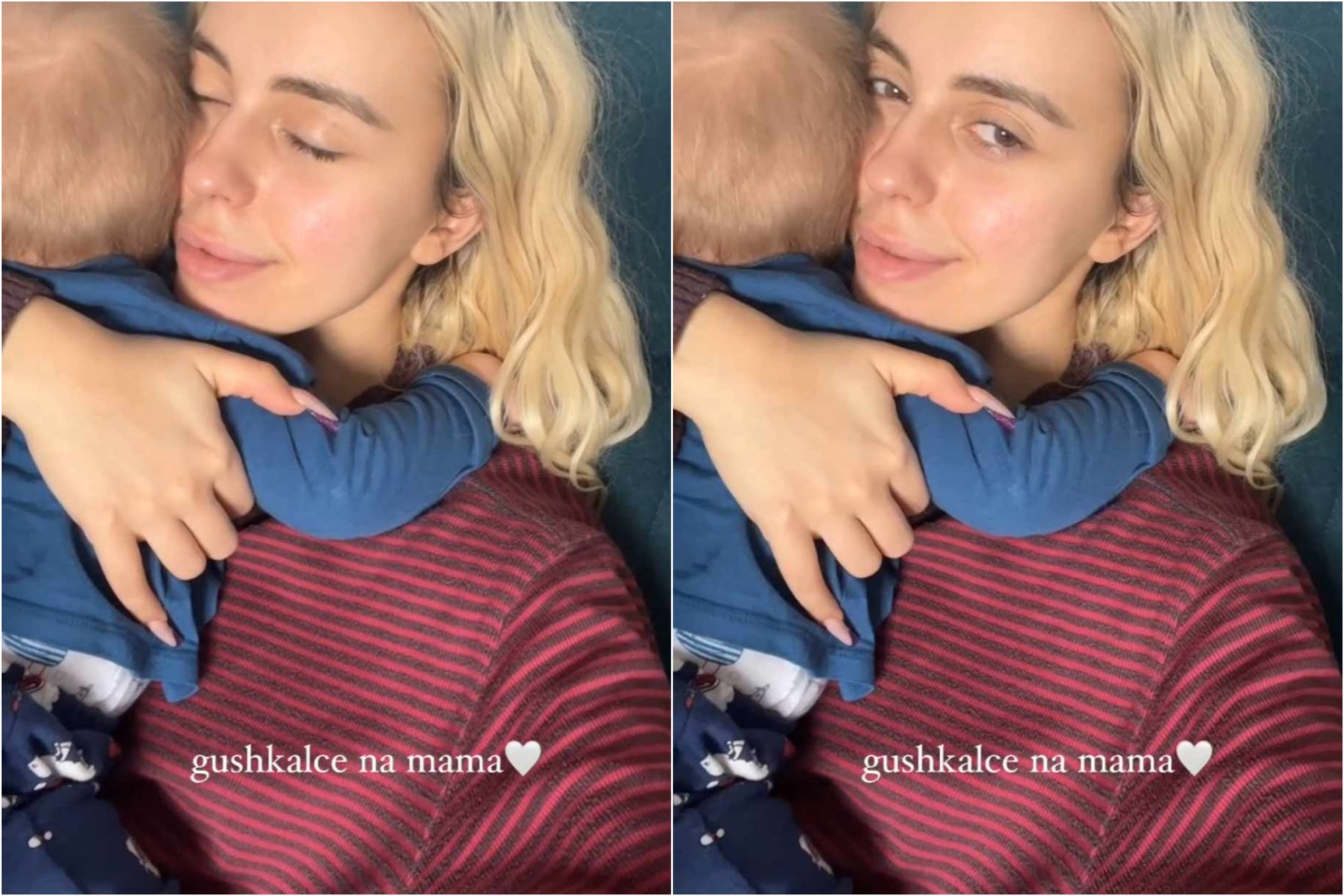 Во прегратките на мама Антониа е најсигурно: Малиот Киан обожува да се гушка