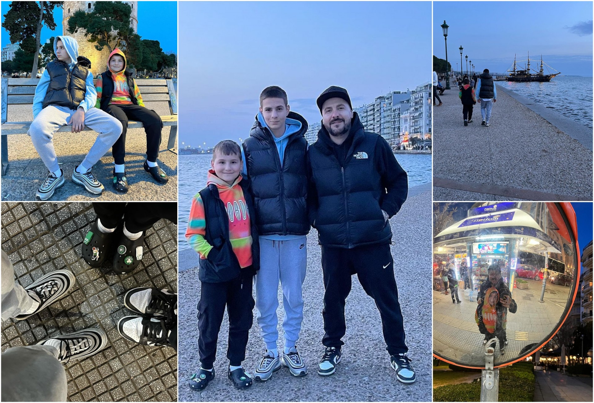 Веќе се големи момци: Панчо со синовите на прошета низ Солун