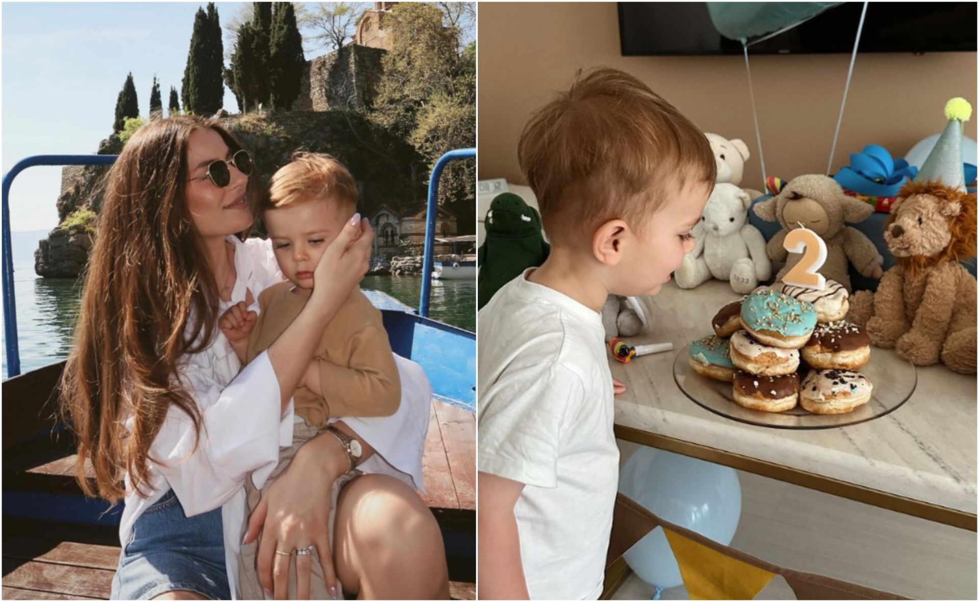 Лиам полни 2 години: Синот на инфлуенсерката Ангела Ѓоргиева слави роденден