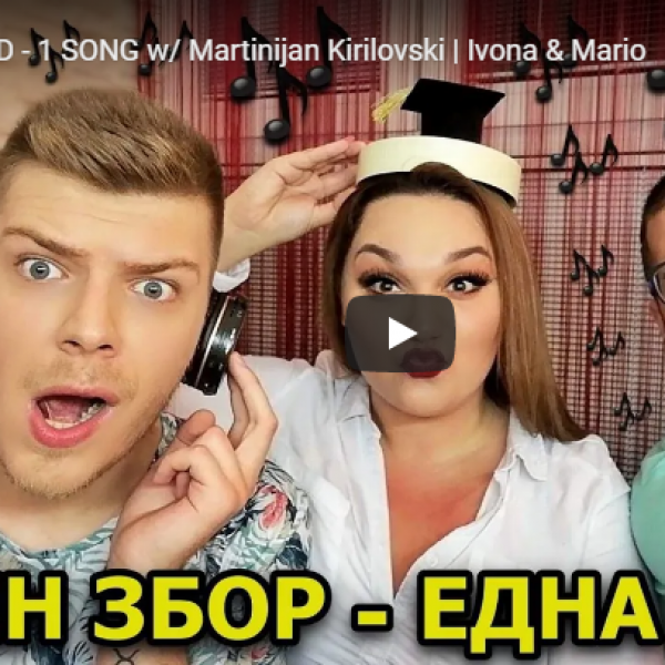 1 WORD - 1 SONG  w/ Martinijan Kirilovski | Ivona & Mario