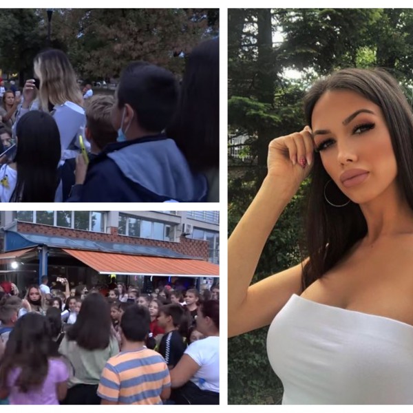 Стампедо поради српската кралица на ТикТок: Илјадници деца се собраа околу Сара Дамњановиќ
