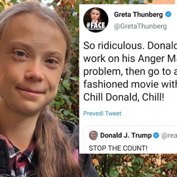 Смири се, Доналд: Грета Тунберг му се одмазди на Трамп