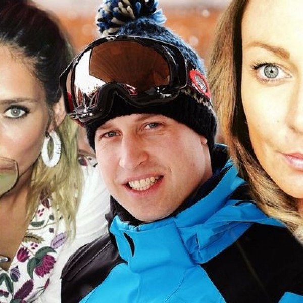 Кои беа дамите со кои принцот Вилијам беше на скијање: Нови необјавени фотографии