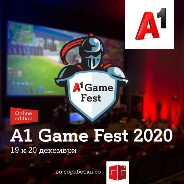 Најголемиот е-спорт настан оваа година во онлајн издание: А1 Game Fest со финале на 19 и 20 декември