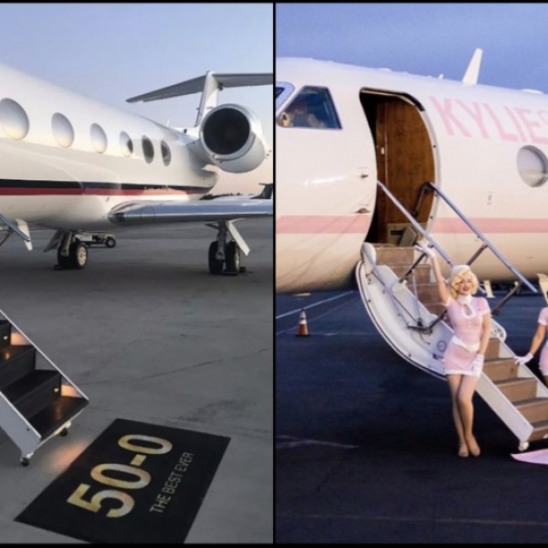 Кајли Џенер има авион кој е луксузен до небото и назат
