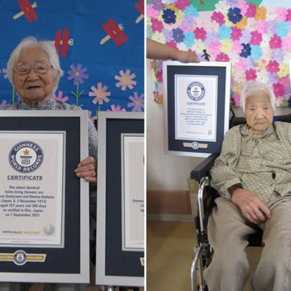107-годишни Јапонки се официјално најстарите идентични близначки во светот: Го соборија Гинисовиот рекорд