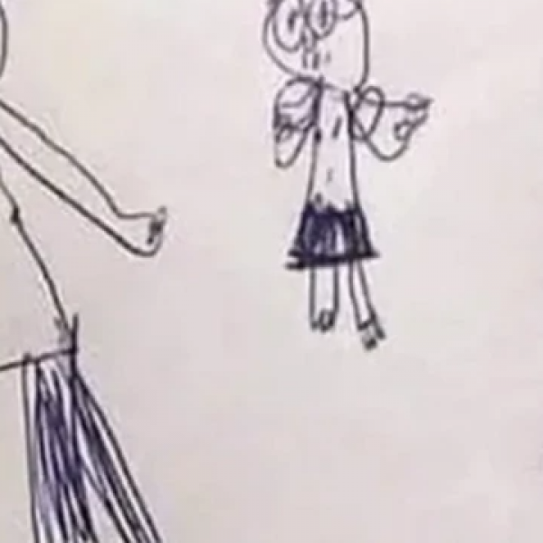 Ученик го нацртал своето семејство: Кога наставникот го видел цртежот му се пресекле нозете