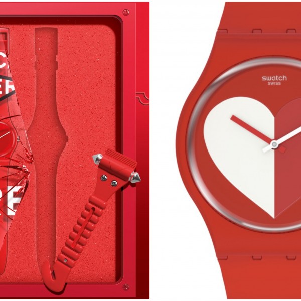 Часовник на неделата: HALF HEART RED на Swatch за сите заљубени души