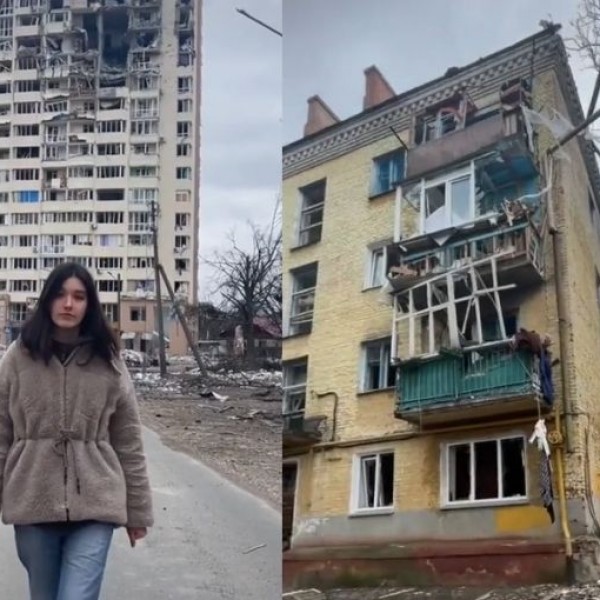 Млада девојка од Украина стана вирална: Покажува како изгледа нејзиниот живот во земјата разурната од војна
